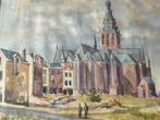 Aquarel “St. Stevenskerk Nijmegen” – Chr. Ingenbleek (1968), Ophalen of Verzenden