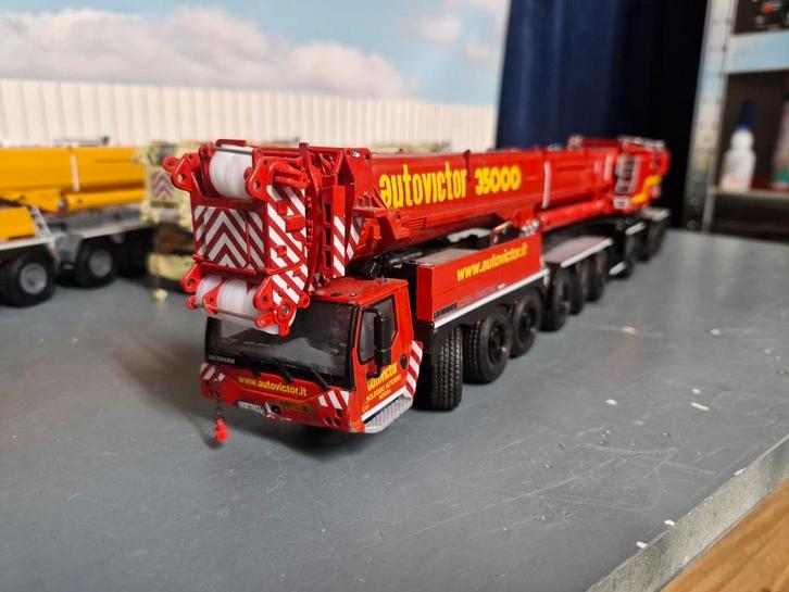 Liebherr ltm 1750-9.1 AUTO VICTOR, Hobby en Vrije tijd, Modelauto's | 1:50, Zo goed als nieuw, Hijskraan, Tractor of Landbouw