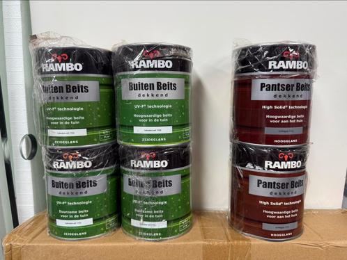 Rambo pantserbeits en buitenbeits, Doe-het-zelf en Verbouw, Verf, Beits en Lak, Nieuw, Beits, Minder dan 5 liter, Grijs, Ophalen of Verzenden