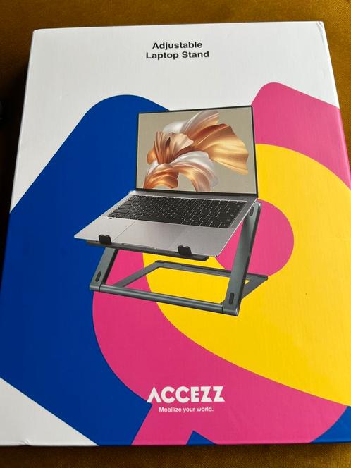 Accezz Verstelbaar en opvouwbare laptop standaard (hoog), Computers en Software, Laptopstandaarden, Verzenden