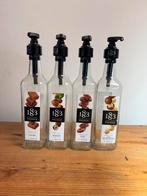 1 liter siroop flessen inc dispenser 6ml glas, Verzamelen, Ophalen of Verzenden, Zo goed als nieuw, Overige typen