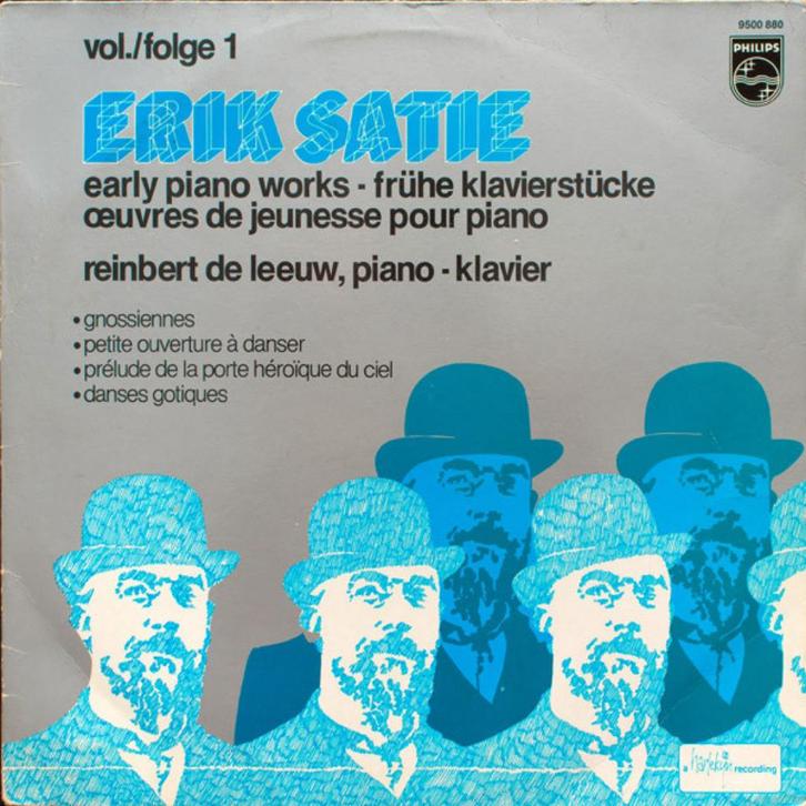 LP  Erik Satie, Reinbert de Leeuw Early Piano Works Vol F1, Cd's en Dvd's, Vinyl | Klassiek, Zo goed als nieuw, Classicisme, Kamermuziek