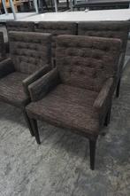 6 Leuke fauteuils stoelen eetkamerstoelen eetstoelen, Ophalen of Verzenden, Gebruikt, Stof, Vijf, Zes of meer stoelen