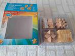4x denkpuzzels van hout Mind games, Hobby en Vrije tijd, Denksport en Puzzels, Ophalen of Verzenden, Minder dan 500 stukjes, Zo goed als nieuw