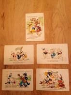 Walt Disney, Donald duck, 3 biggetjes kaarten jaren 40, Meerdere stripboeken, Ophalen of Verzenden, Gelezen