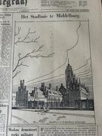 Het stadhuis te Middelburg 1941, Verzamelen, Militaria | Tweede Wereldoorlog, Ophalen of Verzenden, Nederland, Embleem of Badge