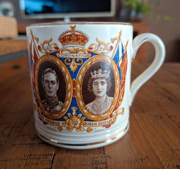Koning George VI & Koningin Elizabeth coronation mok 1937 beschikbaar voor biedingen