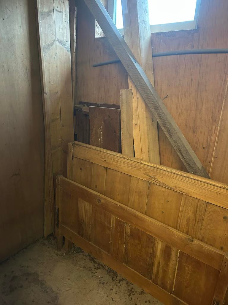 Brocante Twijfelaar Bed 130cm, Ophalen