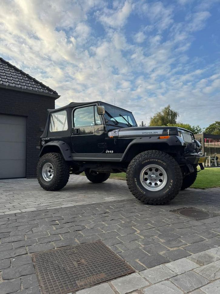 Jeep wrangler 4.0 Softtop, Auto's, Jeep, Particulier, Wrangler, 4x4, Open dak, Radio, Trekhaak, USB, Benzine, Handgeschakeld, Zwart