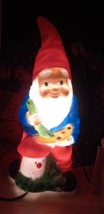 Vintage Kabouter TuinKabouter Blow Mold Lamp, Overige materialen, 50 tot 75 cm, Ophalen of Verzenden, Zo goed als nieuw