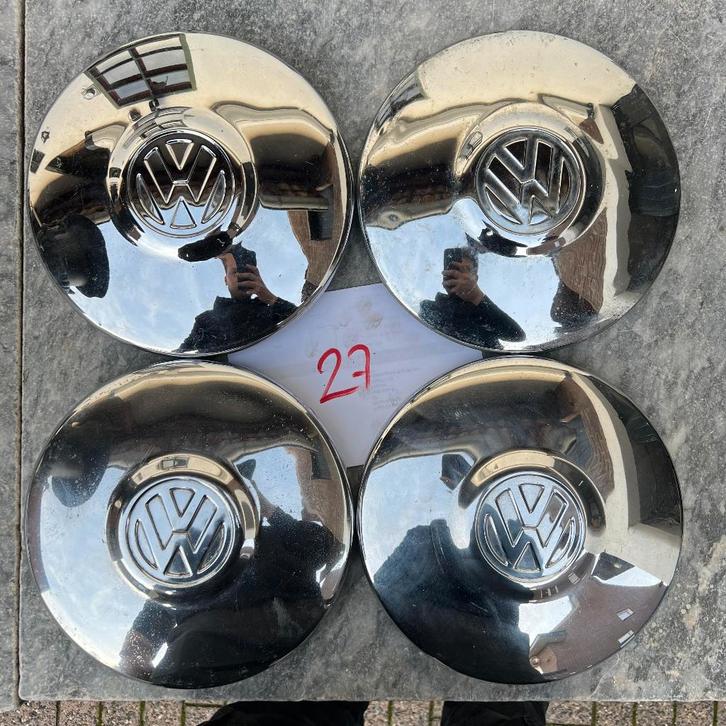 VW Chromen Wieldop 5x205 Kever 66-67 Ghia 66 Type 3 62-65, Auto diversen, Auto-accessoires, Gebruikt, Ophalen of Verzenden