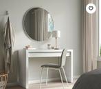 Nette IKEA MALM Toilettafel/Bureau, Huis en Inrichting, Ophalen, 100 tot 150 cm, Minder dan 100 cm, Glas