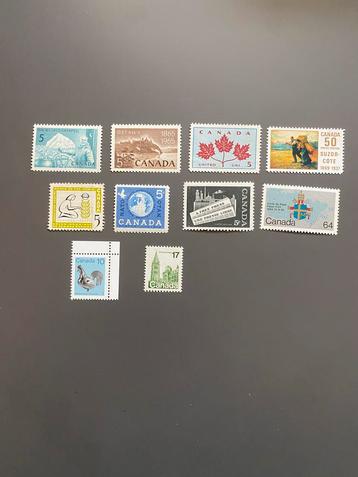 10 Canada Postzegels - Postfris beschikbaar voor biedingen
