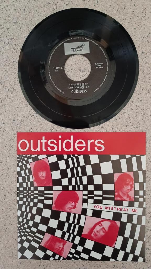 Nederbeat OUTSIDERS EP NIEUW You mistreat me + 3, Cd's en Dvd's, Vinyl | Pop, 1960 tot 1980, Overige formaten, Ophalen of Verzenden