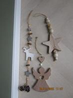 Houten Kersthangers Hart, Ster, Hert, Ophalen of Verzenden, Gebruikt
