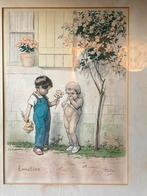 Vintage prent "Emotion" Georges Redon uit 1939, Huis en Inrichting, Ophalen of Verzenden, Gebruikt