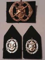 Setje emblemen van de Militair Geneeskundige Dienst, Verzamelen, Ophalen of Verzenden, Landmacht, Nederland, Embleem of Badge