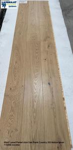 65m2 Lamel Parket click Oak Plank Country 253 15mm = €2695, Huis en Inrichting, Stoffering | Vloerbedekking, Parket, Bruin, 75 m² of meer