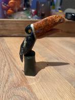 Keramieken toekan 14 cm hoog te koop, Ophalen of Verzenden, Zo goed als nieuw, Vogel, Beeldje of Figuurtje
