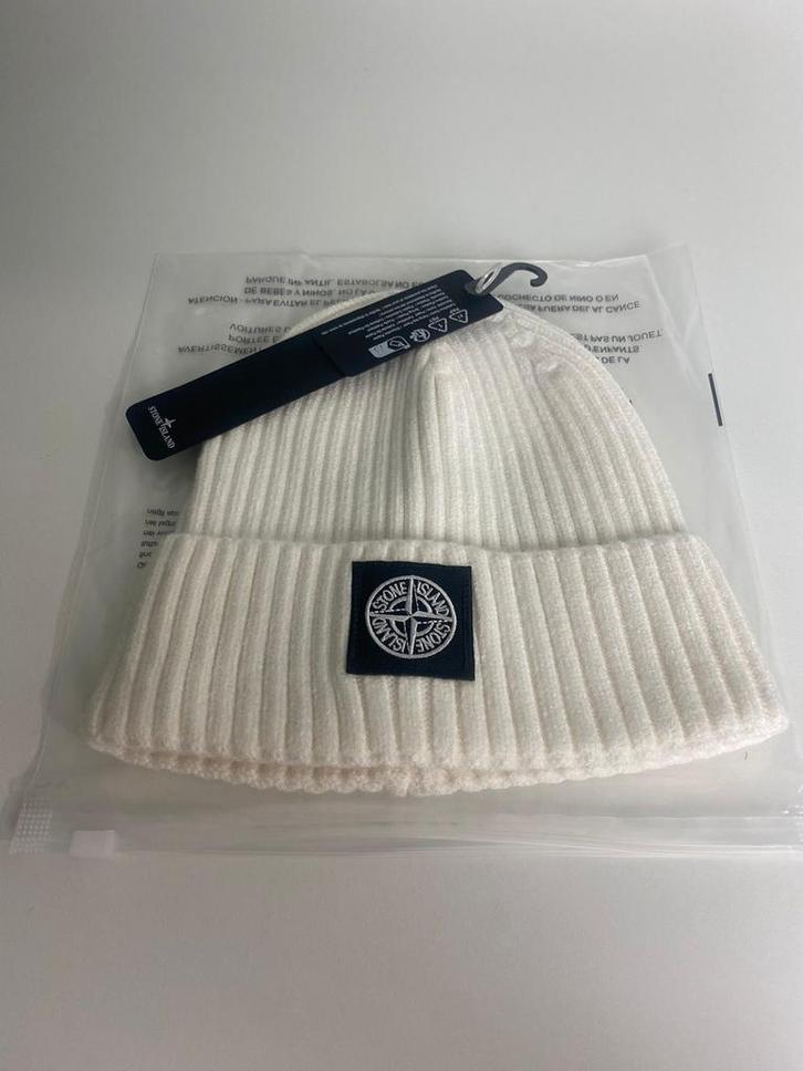 Stone Island Muts WIT/ZWART/GRIJS, Kleding | Heren, Mutsen, Sjaals en Handschoenen, Nieuw, Muts, Overige maten, Ophalen of Verzenden