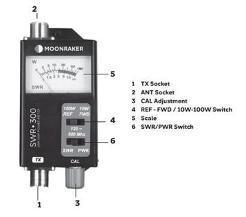 SWR meter type 300    range : 120-500 Mhz 100watt beschikbaar voor biedingen