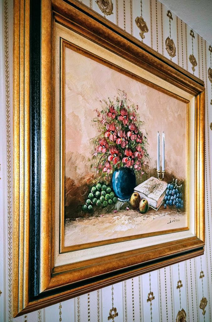 Stilleven met vergulde lijst, Antiek en Kunst, Kunst | Schilderijen | Klassiek, Ophalen