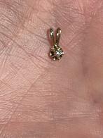 14K Gouden Hanger met Diamant - Nederlands Certificaat, Overige voorstellingen, Ophalen of Verzenden, Zo goed als nieuw, Met edelsteen