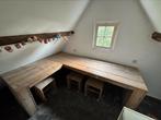 Steigerhouten hoekbureau te koop, Ophalen, Gebruikt, Bureau