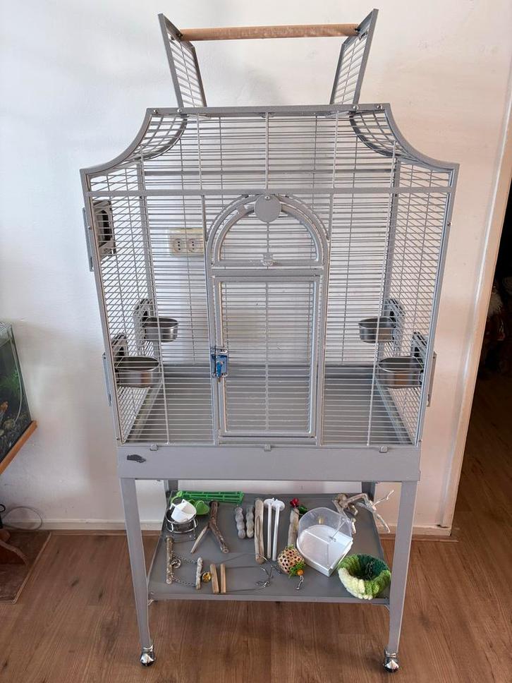 Vogelkooi, Dieren en Toebehoren, Vogels | Hokken en Kooien, Vogelkooi, Metaal, Ophalen of Verzenden