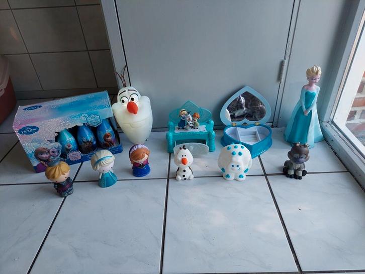 Leuke set van Disney Frozen poppetjes., Kinderen en Baby's, Speelgoed | Actiefiguren, Zo goed als nieuw, Ophalen of Verzenden