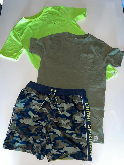 Zwembroek met 2 bijpassende shirts maat 170/176, Kinderen en Baby's, Kinderkleding | Maat 170, Zo goed als nieuw, Jongen, Sport- of Zwemkleding