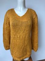 Ala Kiro by kim gele gebreide lange trui okergeel s m, Kleding | Dames, Truien en Vesten, Maat 38/40 (M), Geel, Ophalen of Verzenden