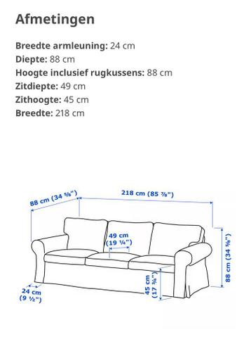 Ektorp bank Ikea 3-zits - afbeelding 2