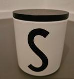 Design Letters porseleinen beker Letter S met deksel, Ophalen of Verzenden, Nieuw
