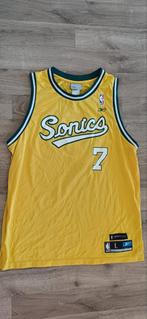 Vintage Reebok Sonics Lewis Basketbal shirt L Origineel, Shirt, Zo goed als nieuw, Verzenden, Buitenlandse clubs