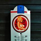 Emaille Thermometer LUCKY STRIKE Sigaretten Pop Art Reclame, Verzamelen, Merken en Reclamevoorwerpen, Reclamebord, Gebruikt, Ophalen of Verzenden