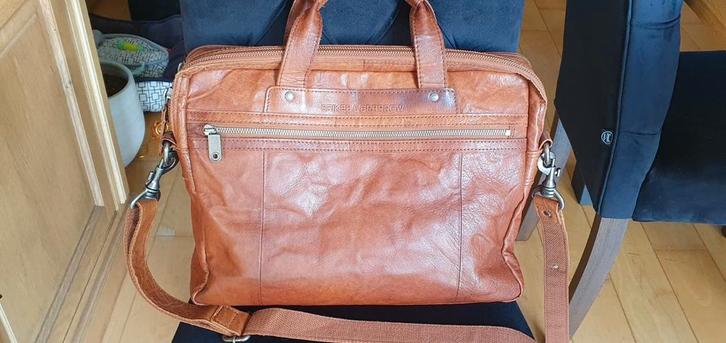 Stoere, nette, laptoptas, merk Spikes&Sparrow, echt leer, Sieraden, Tassen en Uiterlijk, Tassen | Reistassen en Weekendtassen