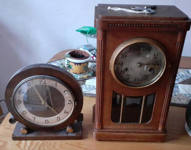 Vintage klokken, jaren 60, elektrisch & staand, Antiek en Kunst, Antiek | Klokken, Ophalen of Verzenden