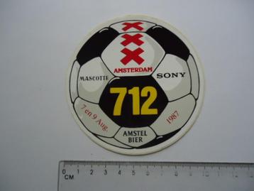 sticker oud AJAX Amsterdam 712 voetbal sony amstel bier beschikbaar voor biedingen