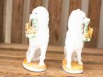 2 porseleinen hoerenhondjes 35099, Verzamelen, Beelden en Beeldjes, Ophalen of Verzenden, Gebruikt, Dier