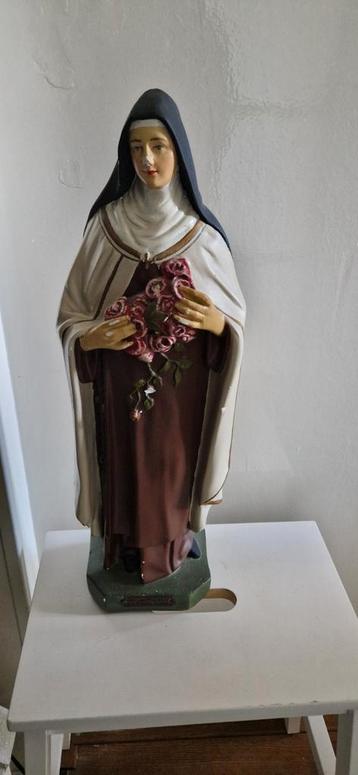 Antiek Heilig Theresia Beeld - 51cm beschikbaar voor biedingen