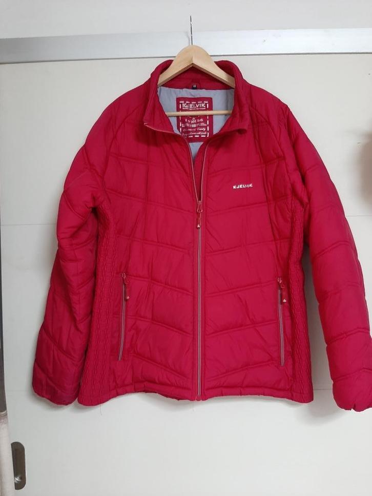 Dames winterjack mt 48, Kleding | Dames, Jassen | Winter, Zo goed als nieuw, Maat 46/48 (XL) of groter, Rood, Ophalen of Verzenden