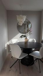 Goossens Zwarte Ronde Tafel (120cm), Huis en Inrichting, Tafels | Eettafels, Ophalen, 50 tot 100 cm, 100 tot 150 cm, Rond