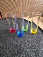 4 mooie stevige en gekleurde glazen, Verzamelen, Glas en Borrelglaasjes, Ophalen, Zo goed als nieuw