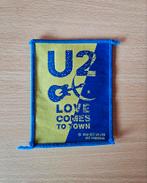 Patch embleem badge van U2 'Love Comes To Town' tour 1990, Ophalen of Verzenden, Gebruikt, Kleding
