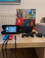 Nintendo switch original met 5 spellen, Spelcomputers en Games, Ophalen, Zo goed als nieuw, Met 2 controllers, Met games