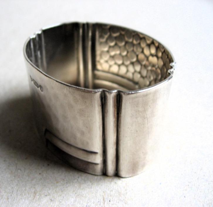 Art deco servetring Gero, ontwerp Georg Nilsson jaren 30, Antiek en Kunst, Antiek | Bestek, Ophalen of Verzenden