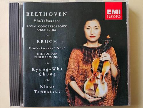 Beethoven + Bruch Viool concerten Kyung-Wha Chung Tennstadt, Cd's en Dvd's, Cd's | Klassiek, Zo goed als nieuw, Orkest of Ballet