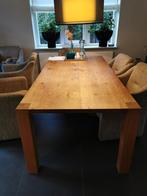 Eettafel massief Eiken 200 x 100 cm, Ophalen, 200 cm of meer, 50 tot 100 cm, Vijf personen of meer