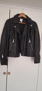 H&M Imitatie Leren Jack - Maat 40, Maat 38/40 (M), H&M, Zwart, Ophalen of Verzenden